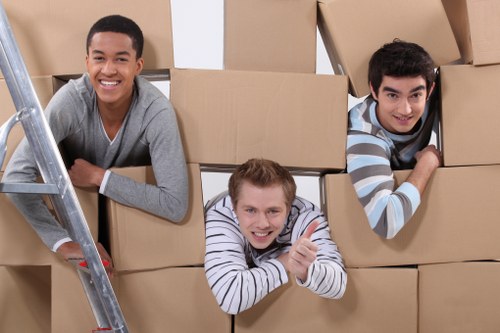 Customer booking and service confirmation section for man and van removals