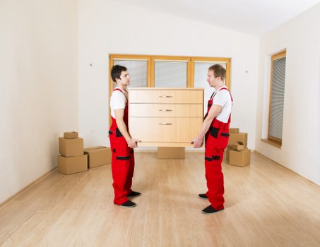 Careful unloading at a Battersea flat or house